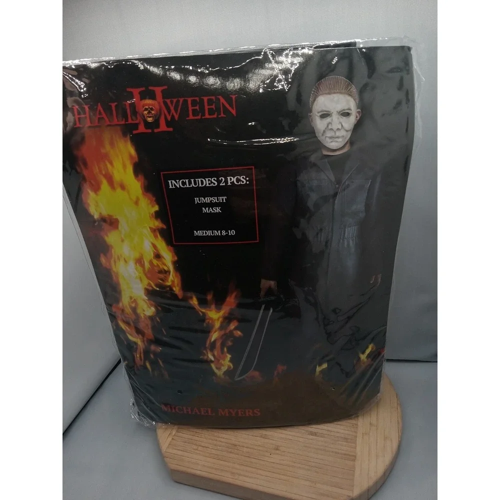*Brand New* Michael Myers Costume Halloween Cosplay Horror Slasher Child Medium - Picture 8 of 10